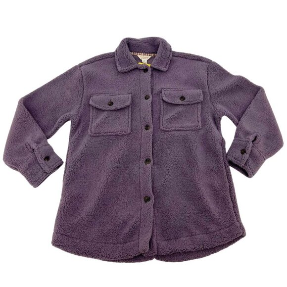 Weatherproof Women's Purple Sherpa Shirt Jacket | Size Small - Picture 1 of 3